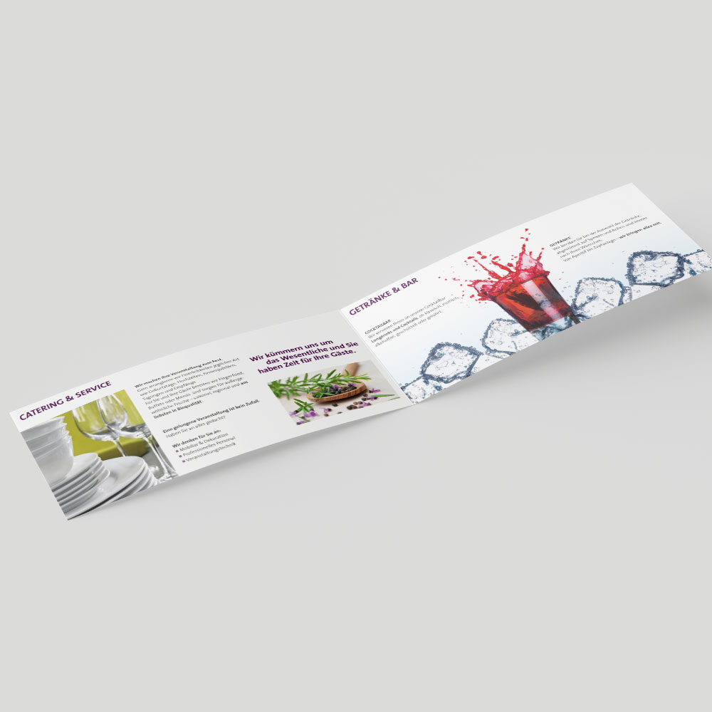 DINlang-Folder marcat Cateringservice